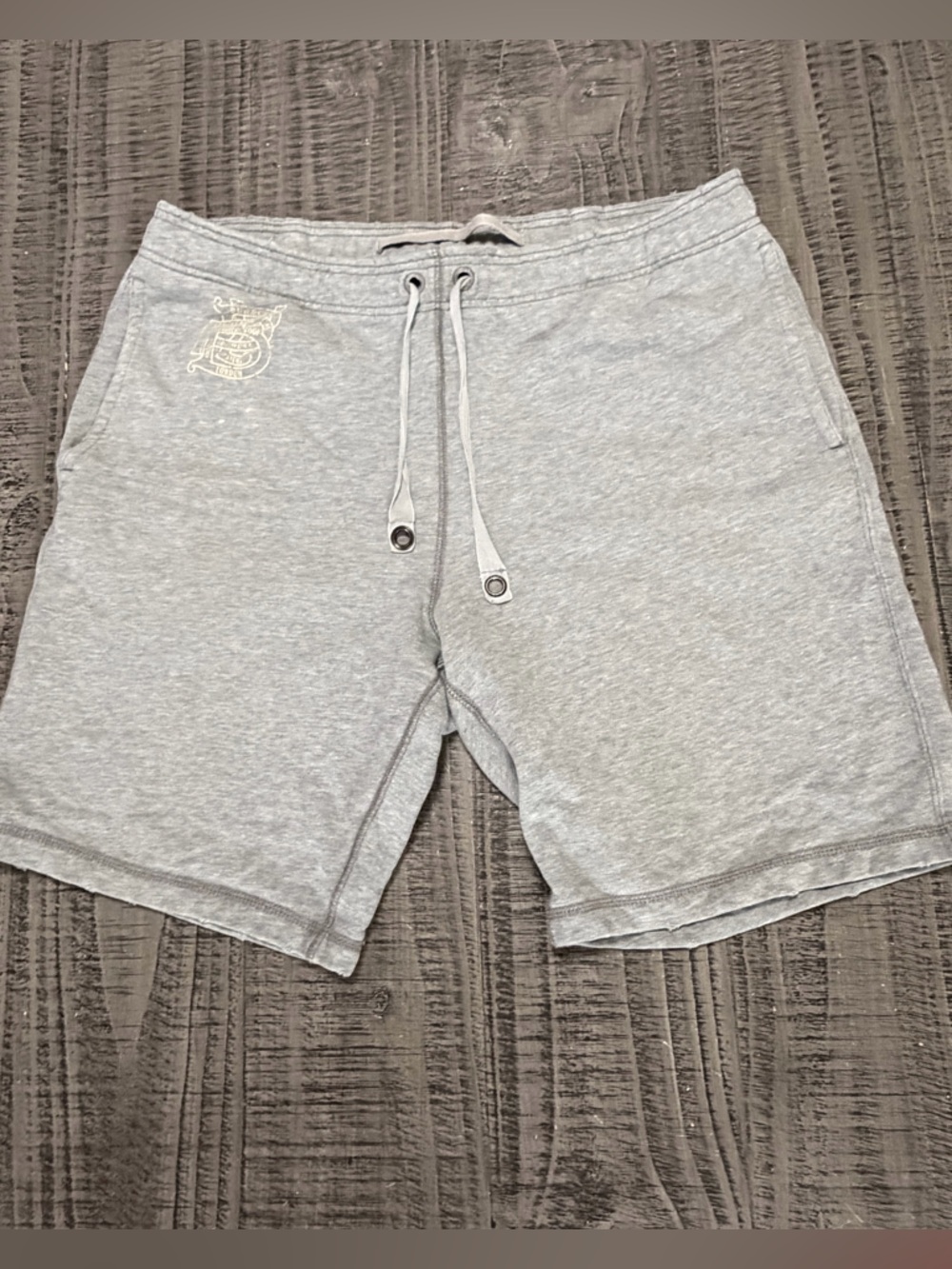 Burberry Heather Gray Logo Knit Shorts